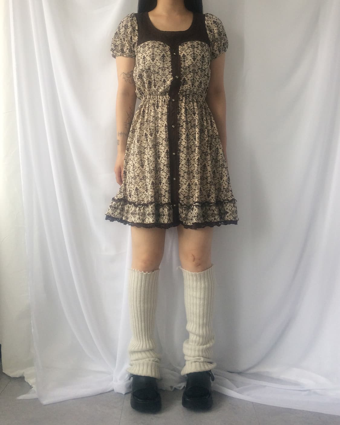 Axes femme pattern point onepiece 상품이미지6