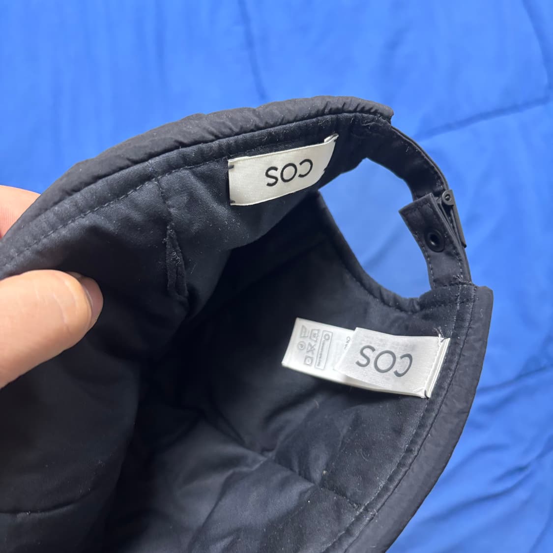 [OS] 코스(COS) 패딩 비니 와치캡 블랙 상품이미지4