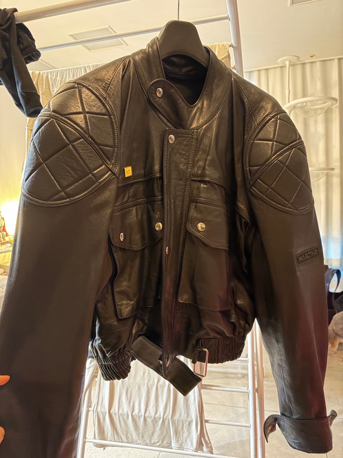 마틴로즈 슈헝큰 봄버 가죽자켓 쇼피스 M 상품이미지4