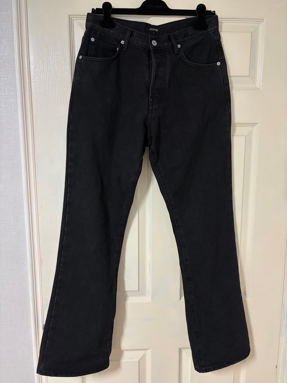 (2) 이니어 플레어 데님 블랙 상품이미지1