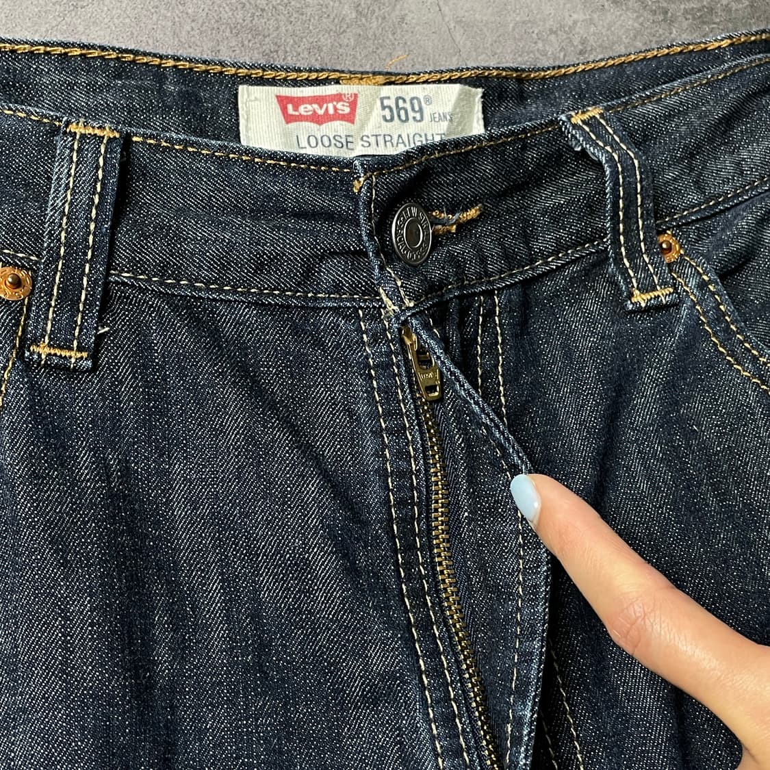 LEVI'S 리바이스569 빈티지 인디고 데님 하프팬츠 A01170 상품이미지3
