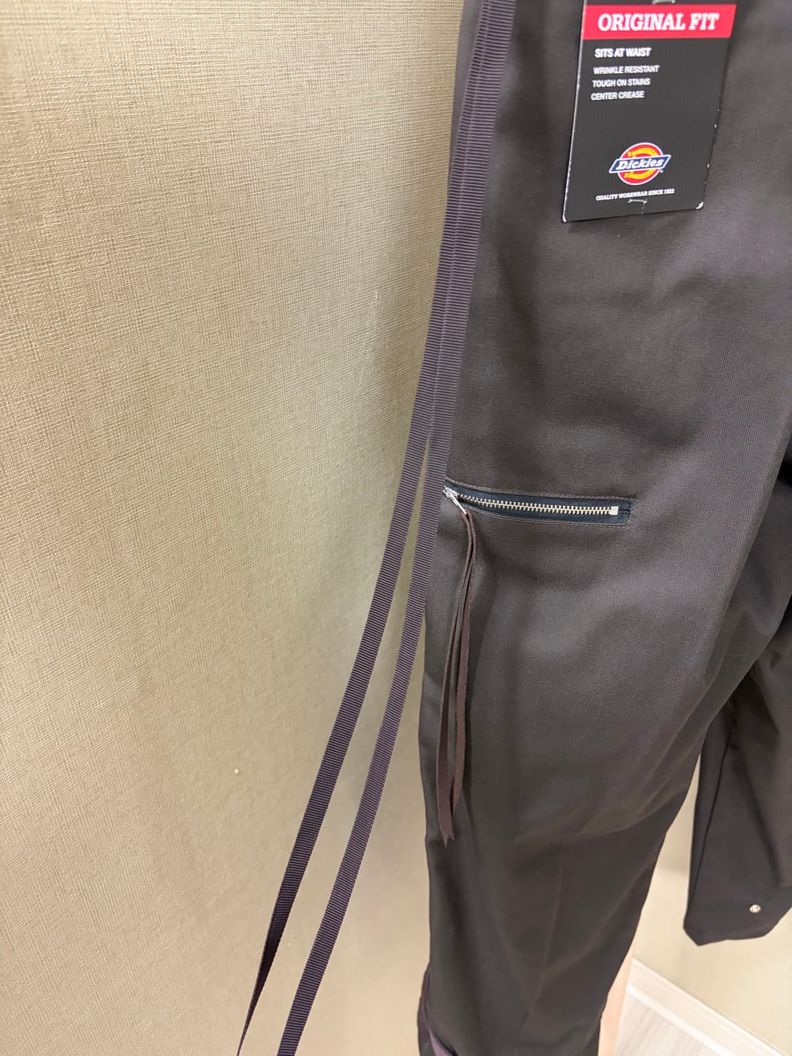 [1] (새제품) haea 디키즈 사이드 집 리워크 팬츠 브라운 상품이미지4