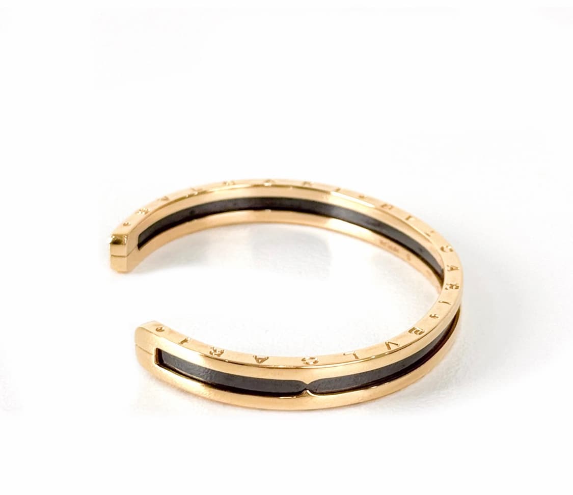 [S] BVLGARI 불가리 비제로원 뱅글 오픈 로고 브레이슬릿 팔찌 상품이미지5