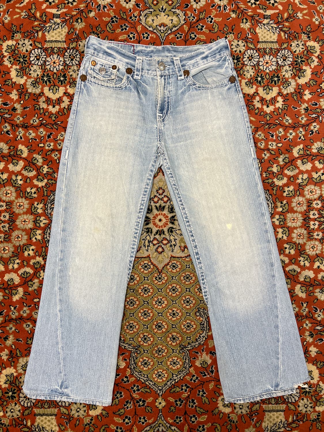 [32] 트루릴리전 조이 슈퍼T 부츠컷 연청 데님팬츠  상품이미지1