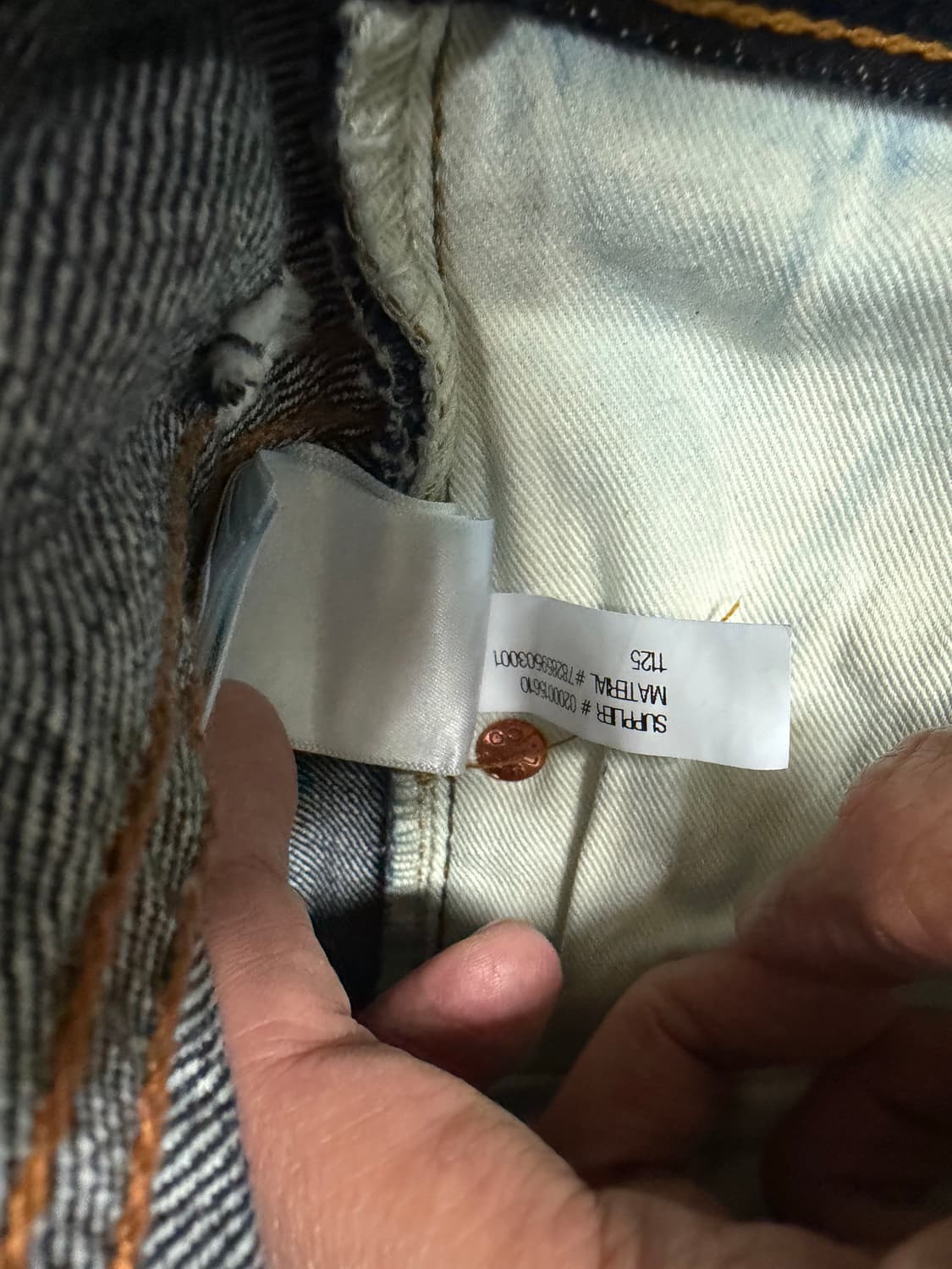 rrl 더블알엘 빈티지 파이브포켓 이스트웨스트 셀비지 린스 진 32/32 상품이미지6