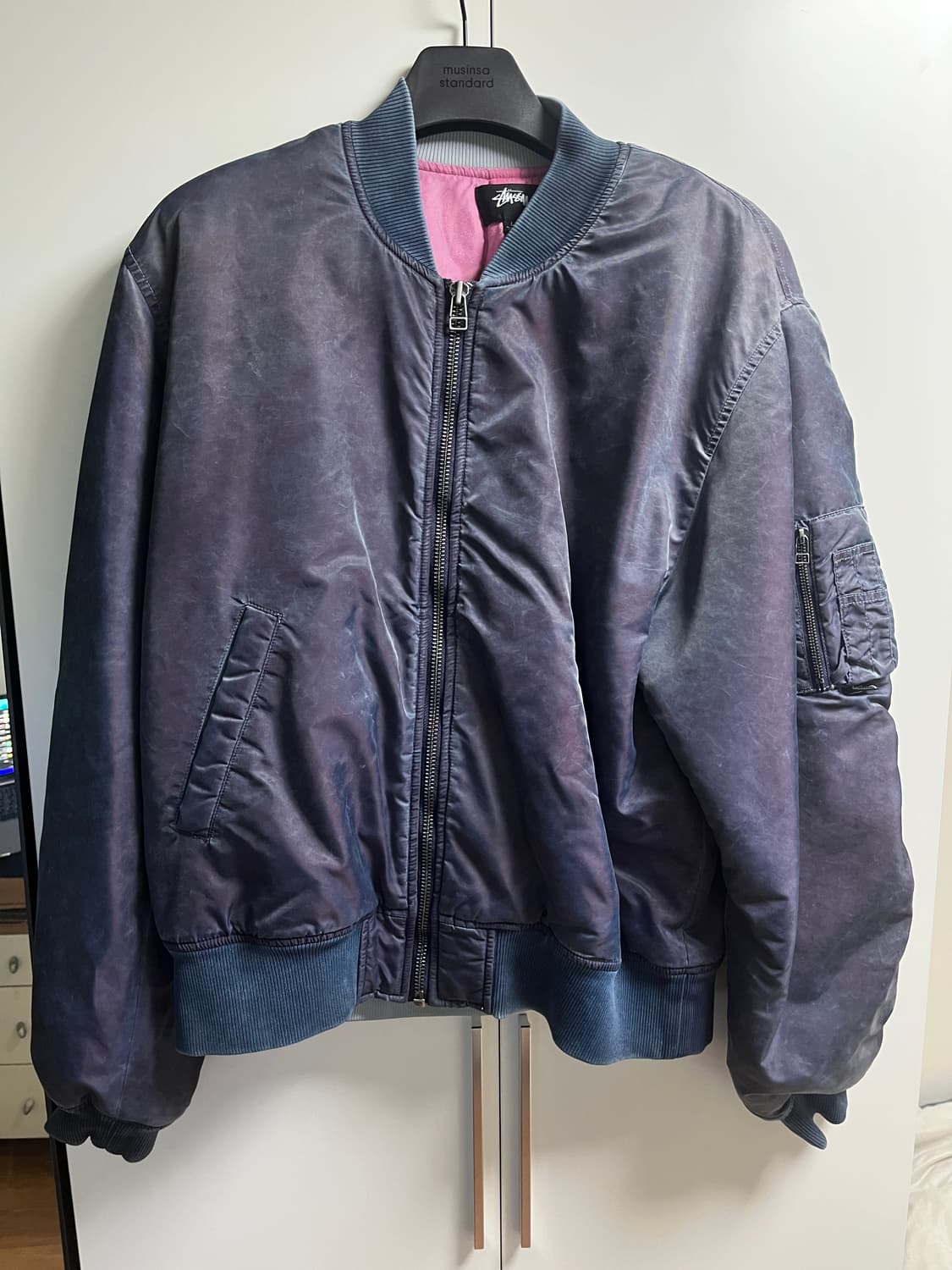 Stussy Nylon Dyed Bomber Jacket L 상품이미지1