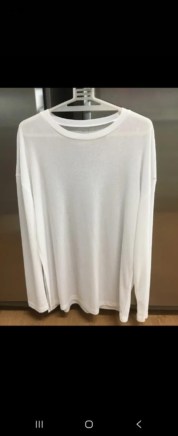 루즈 트임 커버업 티셔츠 K 화이트 수영복 비키니 상품이미지4