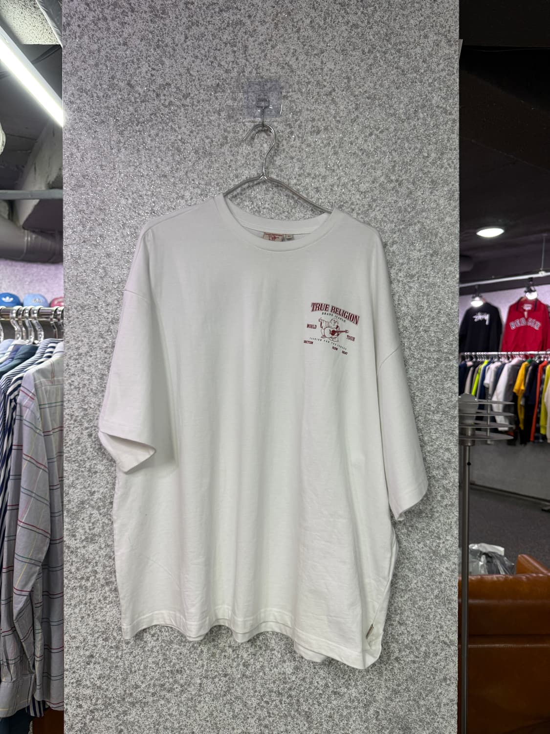 트루릴리젼 백프린팅 화이트 반팔 티셔츠 B4712 상품이미지2