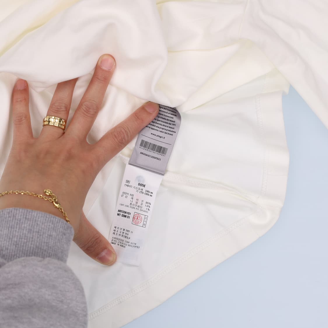 M 새상품 알레그리 롱슬립 긴팔 0421H1 상품이미지5