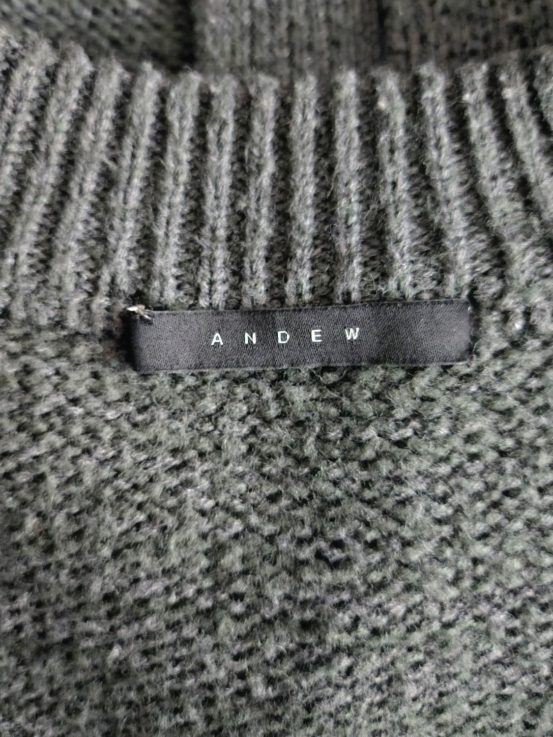 (드라이클리닝)앤듀 롱니트 가디건 free 루즈핏 차콜그레이 가디건 상품이미지6