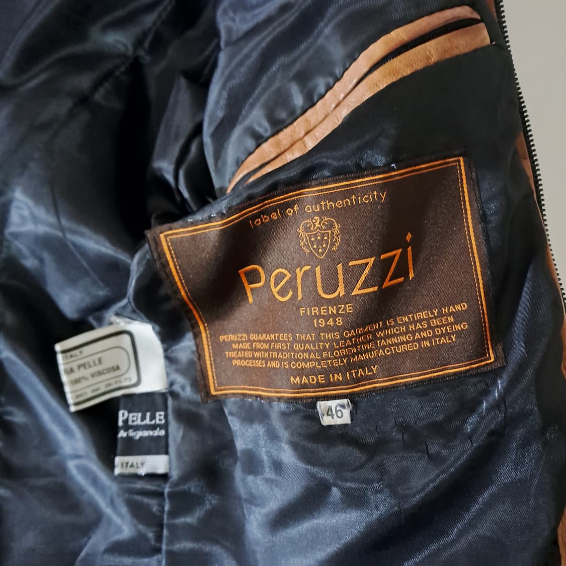 (택포) 이태리 피렌체 페루찌 양가죽 자켓 46 B369 상품이미지9