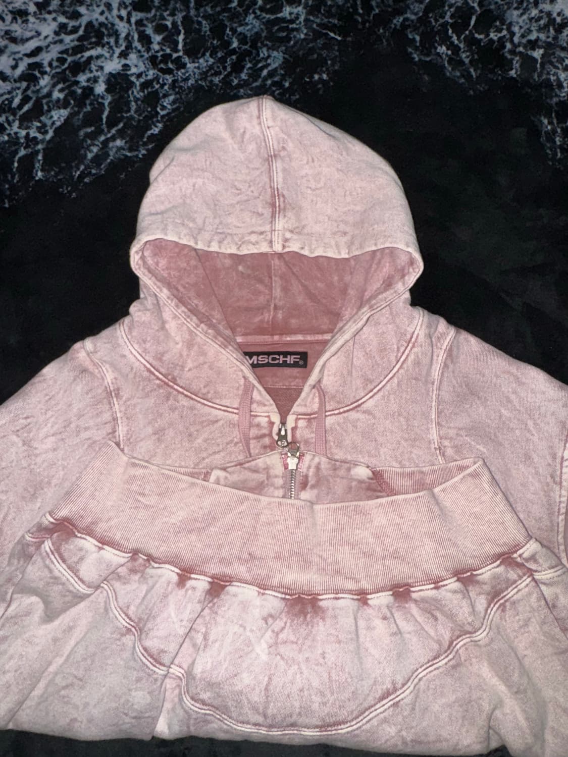 미스치프 벌룬 후드 핑크 브라운 M 상품이미지4