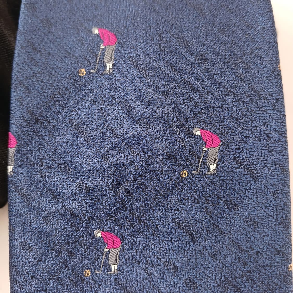 듀퐁 실크 네이비 골프 모티브 넥타이 8.2cm A+등급 A19045
 상품이미지8