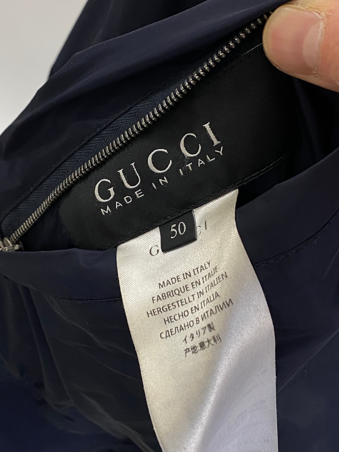 구찌 플로럴 봄버 자켓 네이비 50 상품이미지7