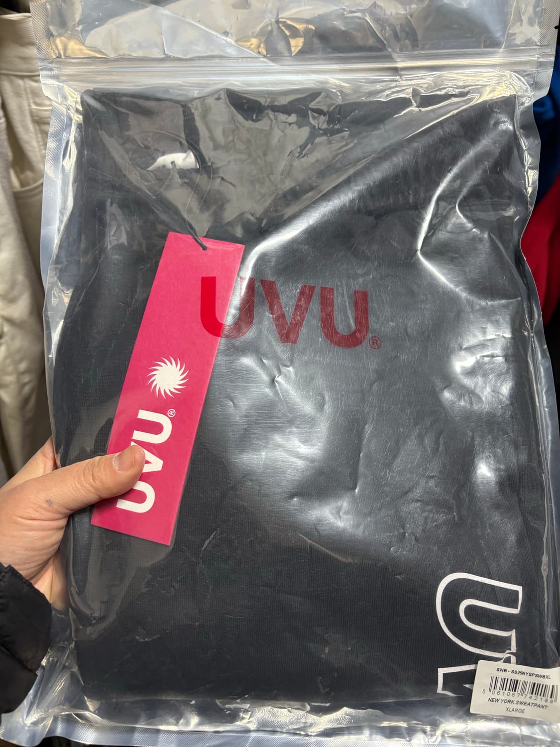 UVU x 글리슨 짐 스웨트팬츠 블랙 상품이미지2