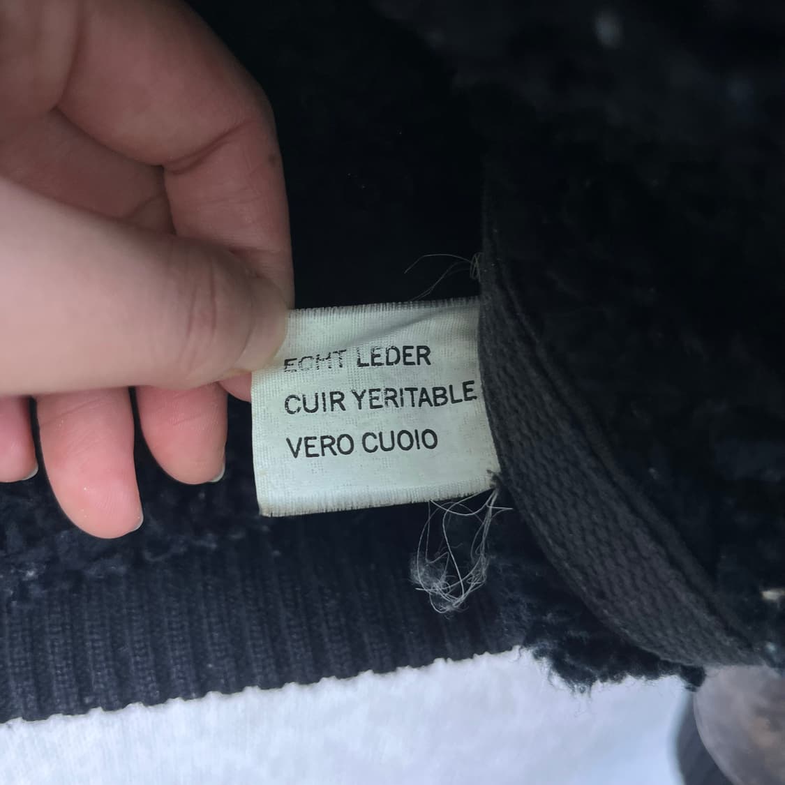 100 디젤 리얼 가죽 무스탕 자켓  상품이미지7