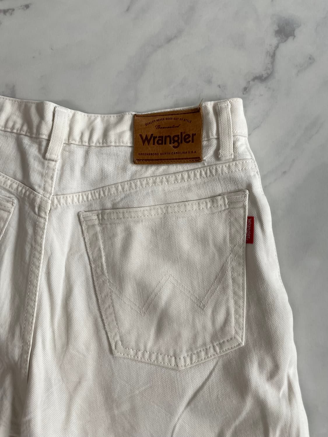 랭글러 화이트진 데님팬츠 30사이즈 상품이미지5