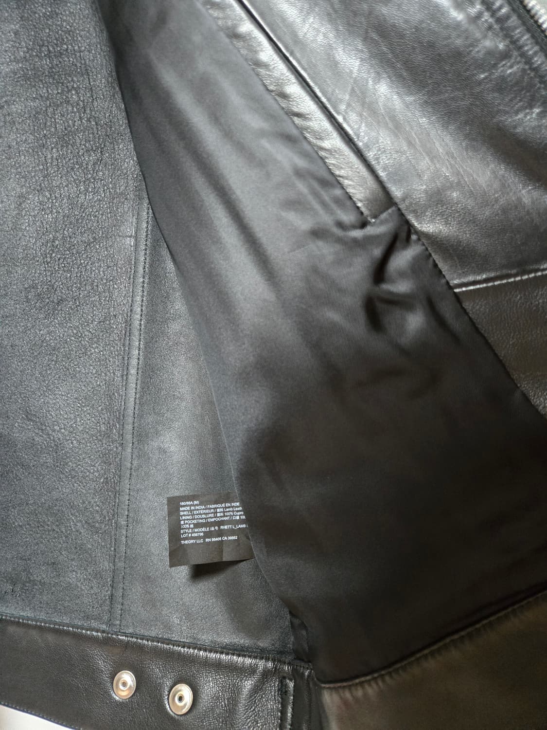 Theory 띠어리 Rhett 램스킨 레더 가죽자켓 M사이즈 상품이미지5