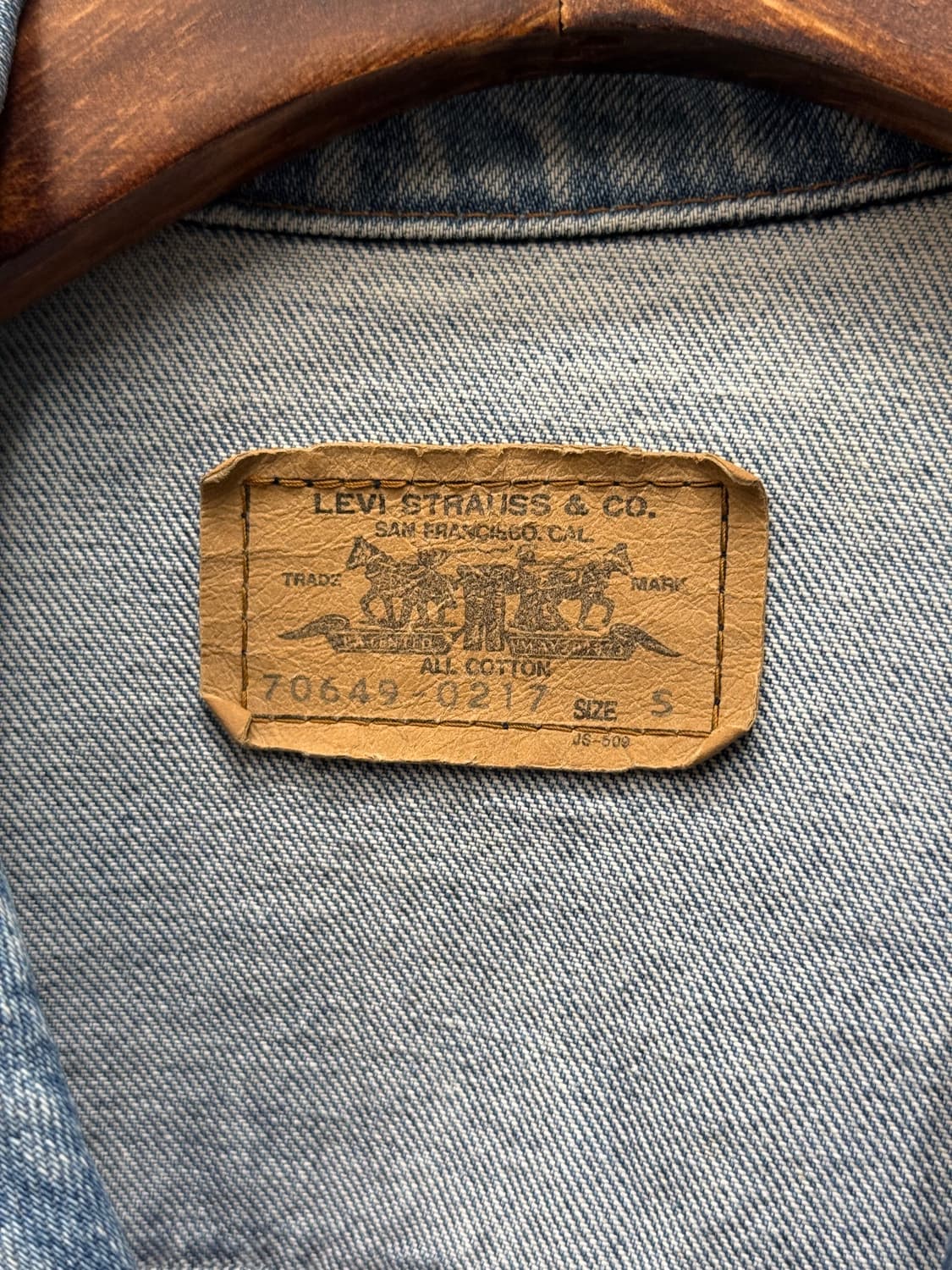 80s Japan Levi's Orange Tab Denim Jacket 상품이미지6