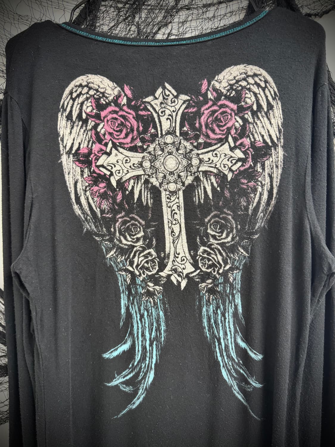 Cross wing cubic printing longsleeve 상품이미지4