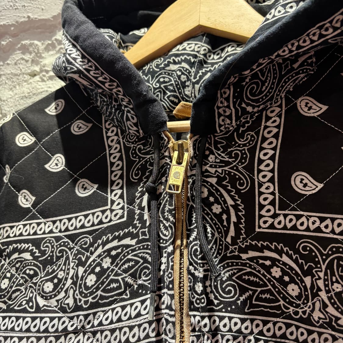 90’s 칼하트 j130 반다나 커스텀 워크 후드자켓 상품이미지5