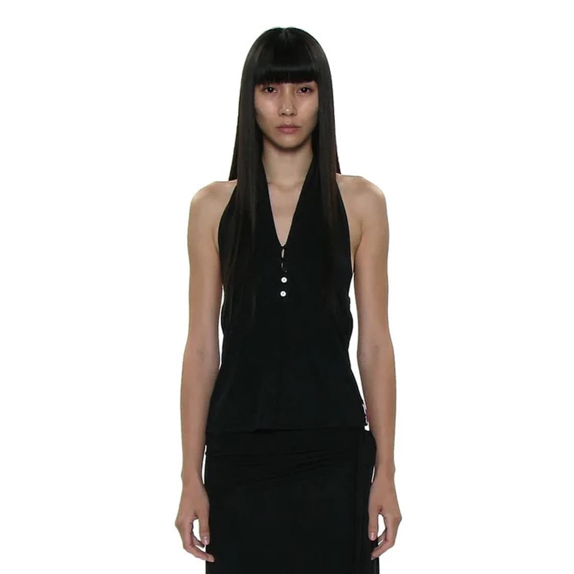 파르티멘토우먼 버튼업 홀터넥 나시 상품이미지1