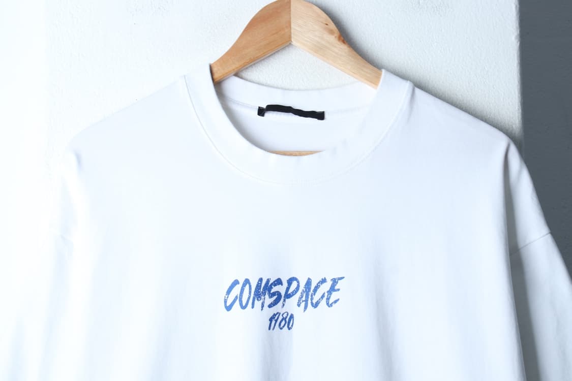 (L-XL) 컴스페이스1980 반팔 티셔츠 백프린팅 화이트-H32314 상품이미지3