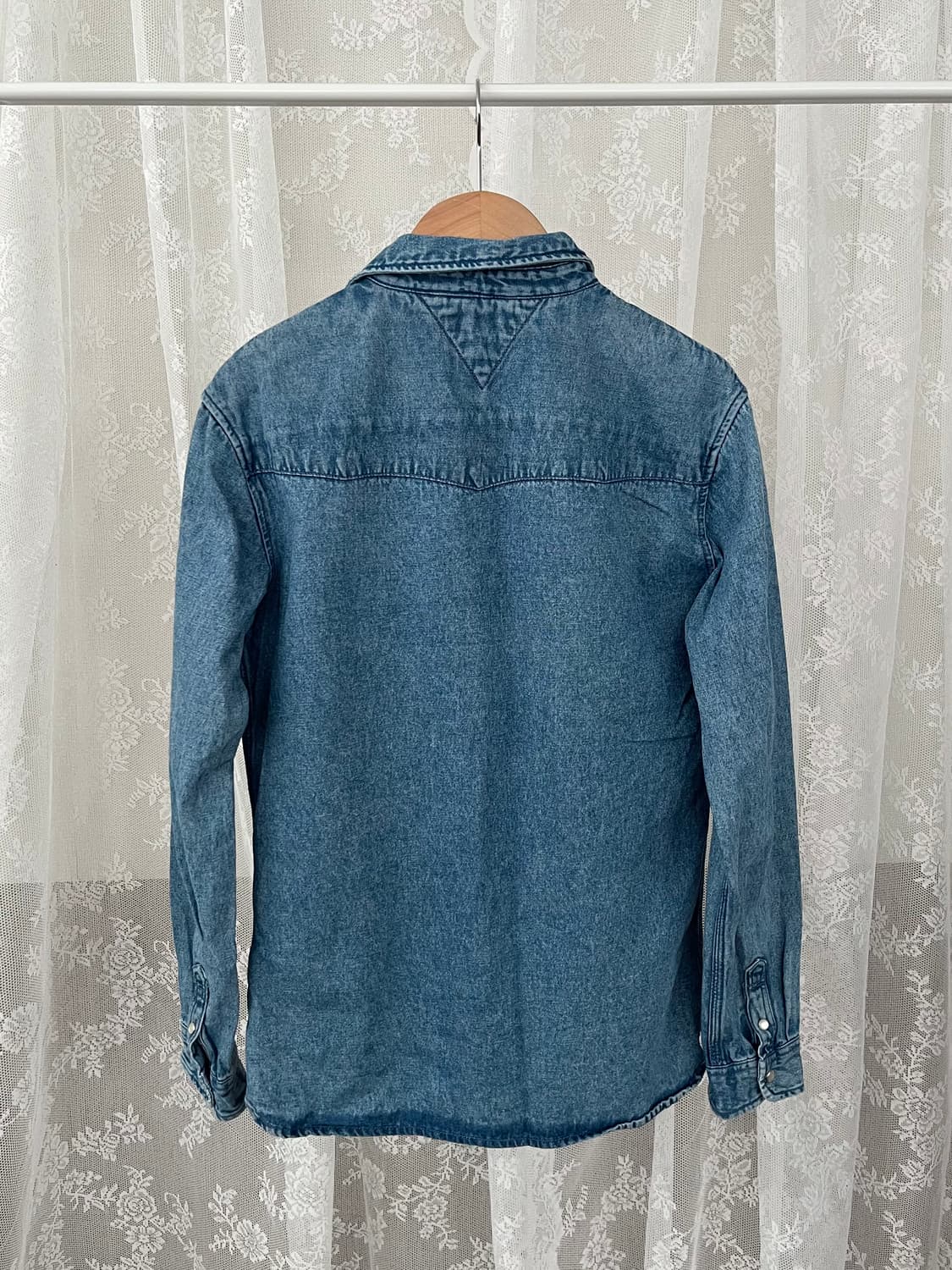 164) 타미힐피거 키즈 데님 셔츠 중청 상품이미지2