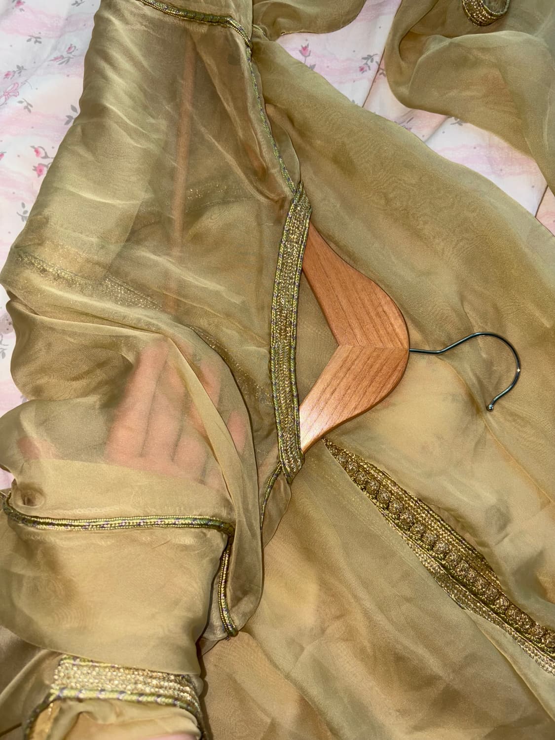 모로코 100% Silk , 2001년에 마라케시 수제 카프탄 드레스  상품이미지5