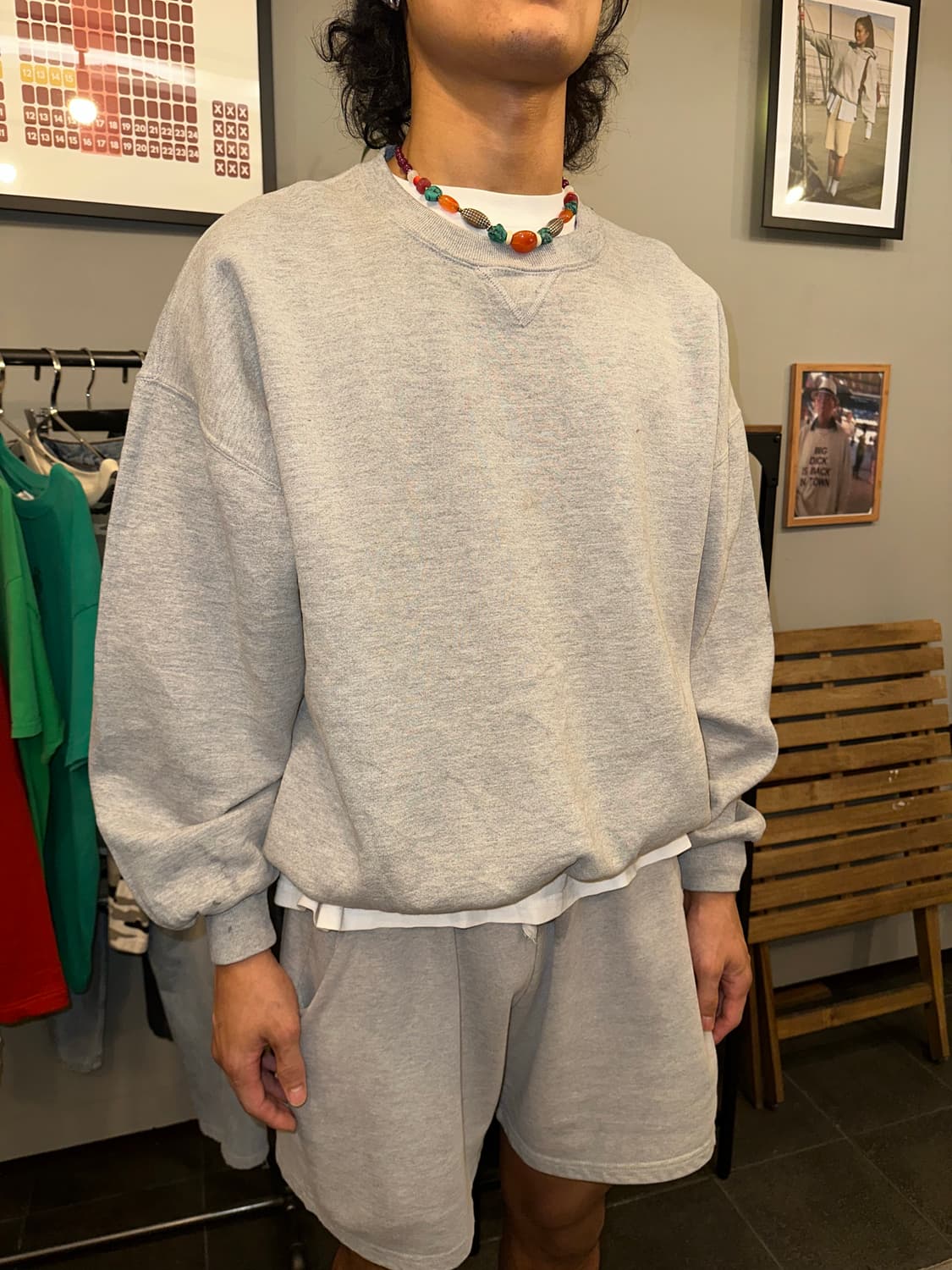 90‘s Russell Athletic grey sweatshirt 상품이미지2