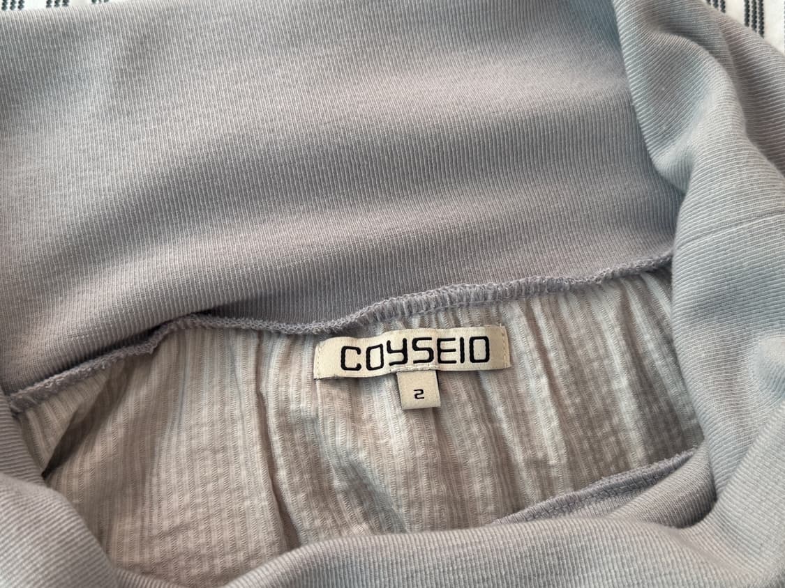 코이세이오 더블 셔링 스커트 그레이 2사이즈 상품이미지3