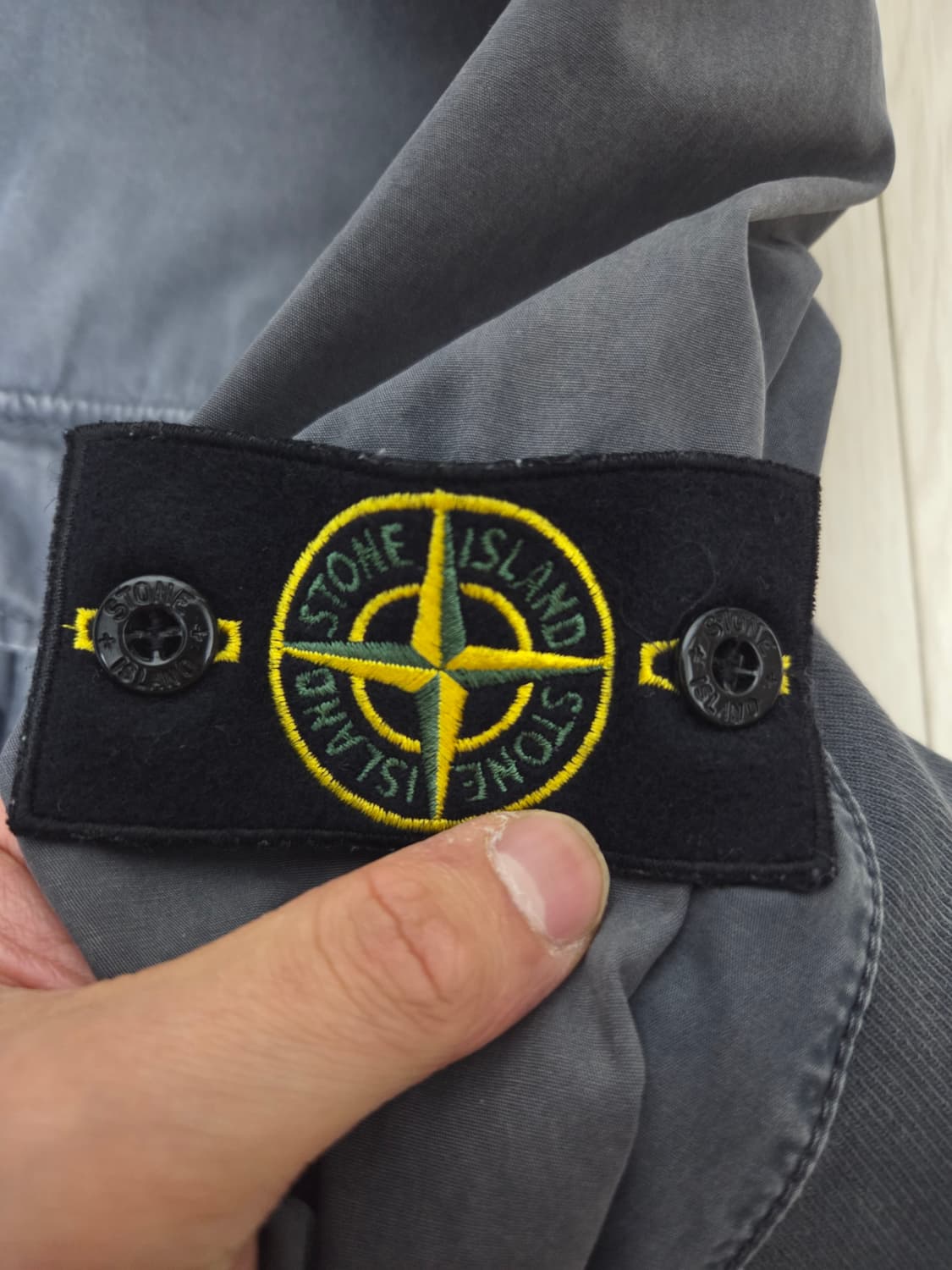 스톤아일랜드 가먼트다이드 오버셔츠 다크 네이비 상품이미지4