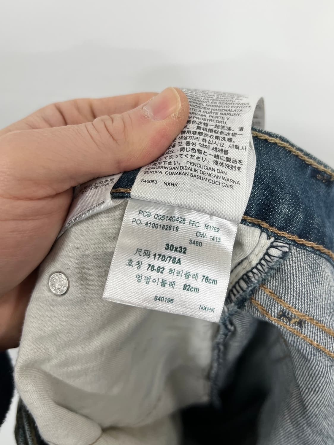 리바이스 514 슬림 스트레이트핏 워싱 데님 팬츠 상품이미지7