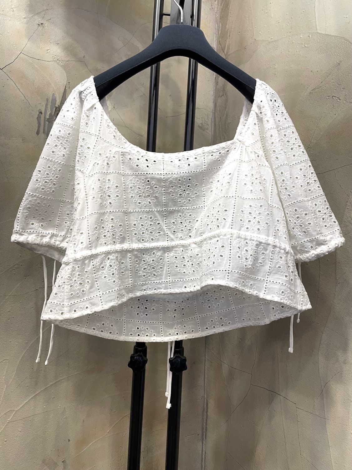가니 Broderie Anglaise Cropped Top 55~66 상품이미지4