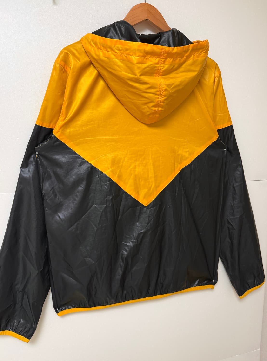 아디다스 오리지널 바람막이 105 / 옐로우 블랙 후드 윈드브레이커 /  상품이미지6