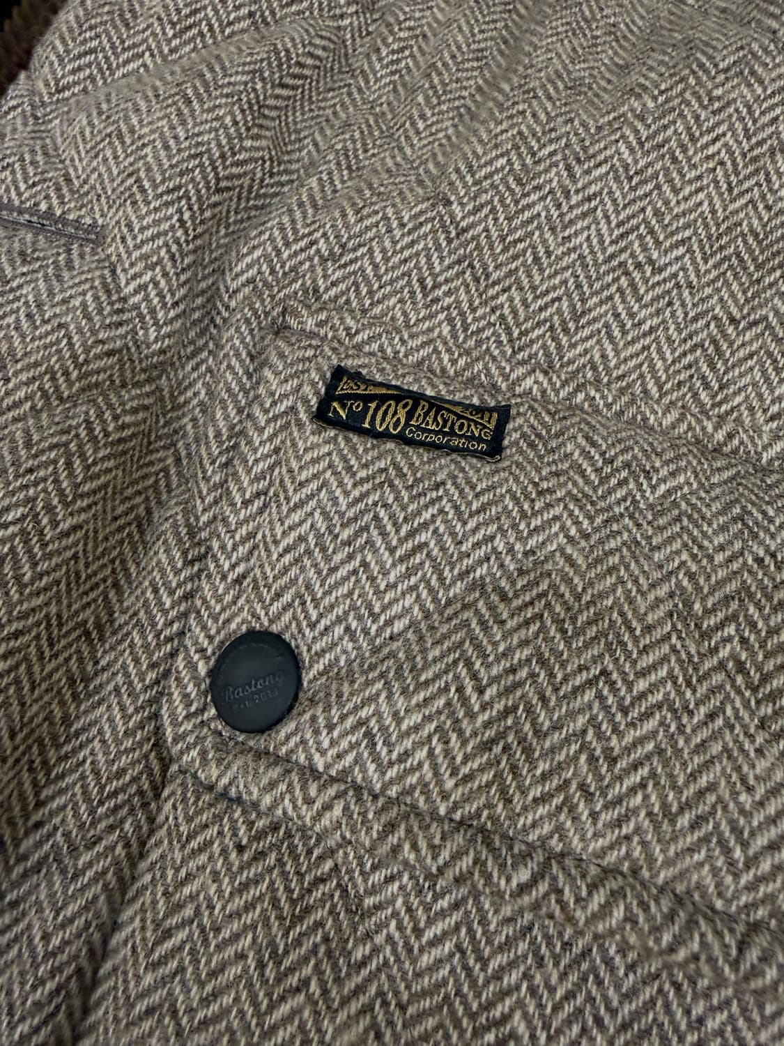 바스통 108W 베이지 헤링본 M(100-105) 상품이미지5