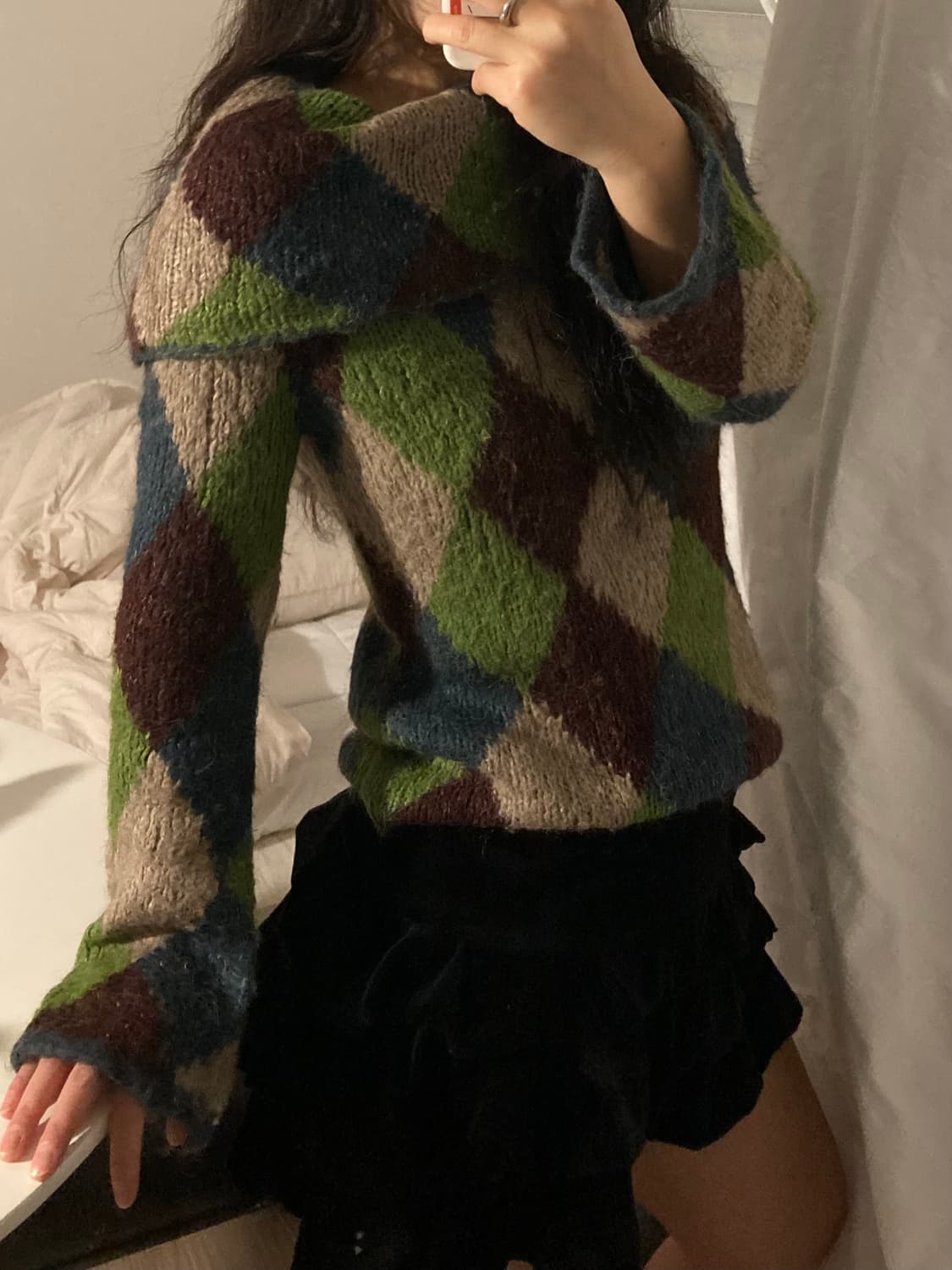 vintage check knit 상품이미지10