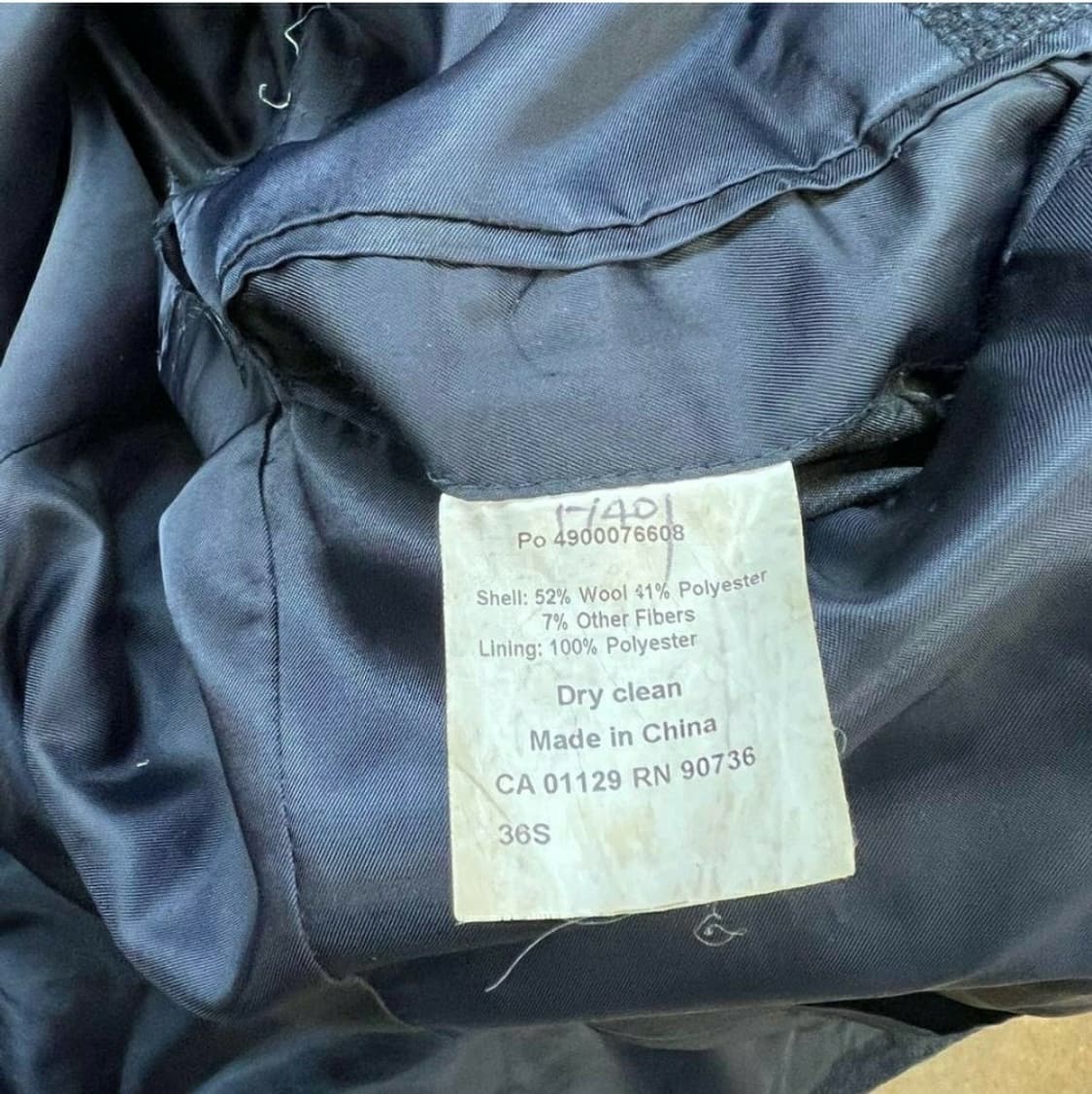 S) 폴로 랄프로렌 울 싱글코트 자켓 남성 코트 상품이미지7