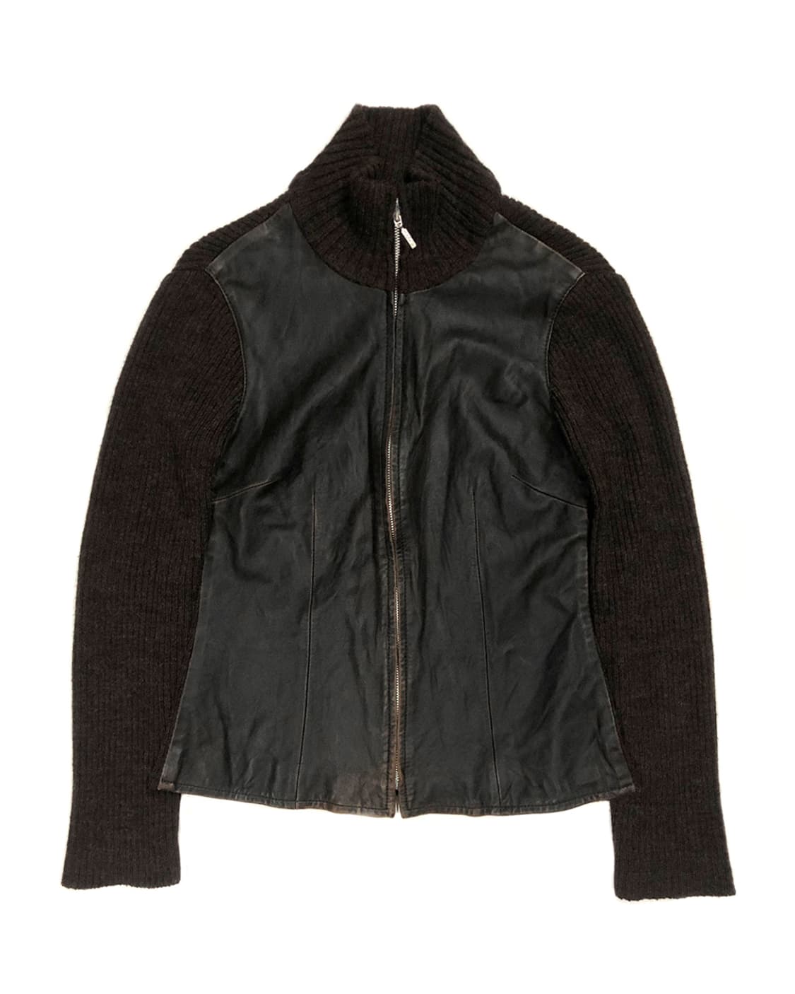 max&co. 양가죽 니트 집업 상품이미지1