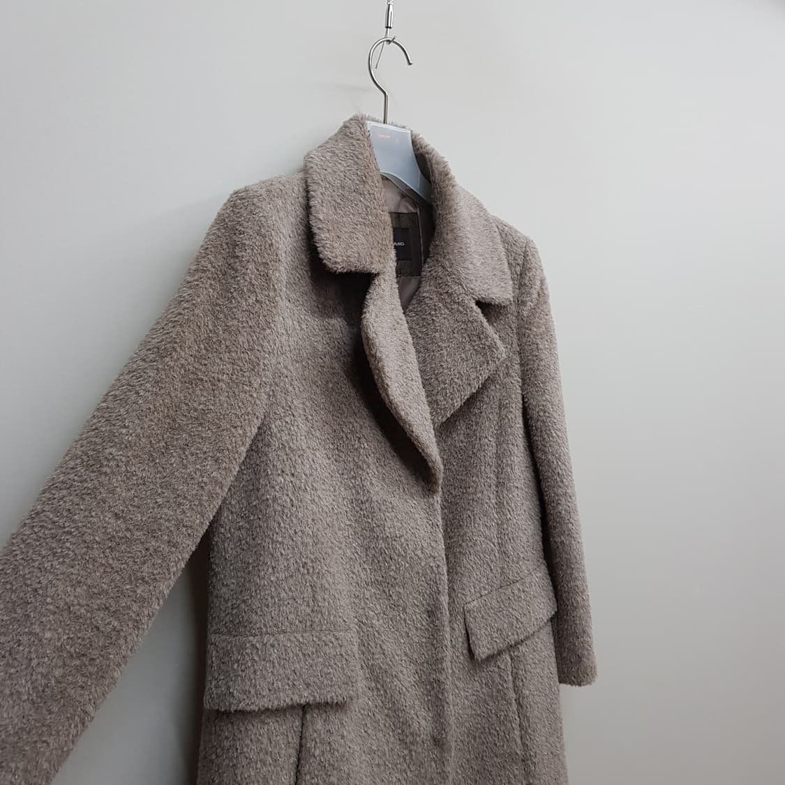 쁘레땅 PRENDANG 부클 텍스처 싱글 롱 코트 88-96-160사이즈 상품이미지3