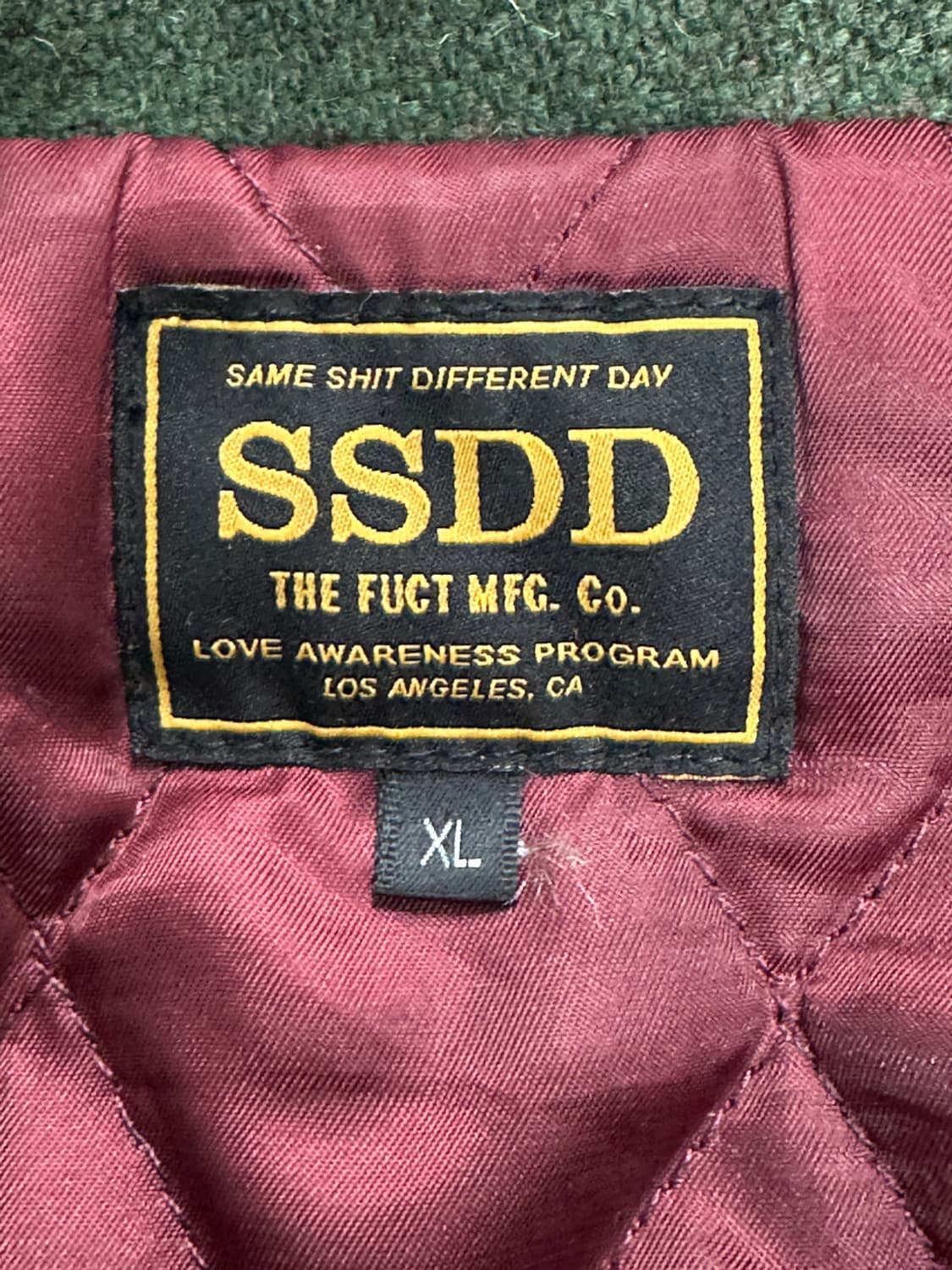 fuct ssdd 울 바시티 자켓 XL 상품이미지8