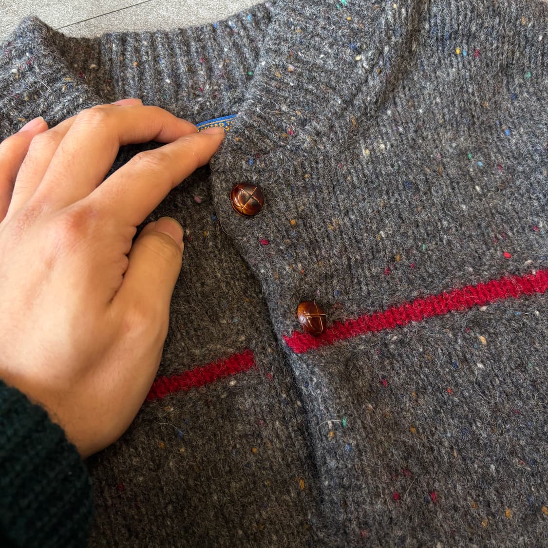 80s 80년대 미국 생산 펜들턴 울 니트 상품이미지5