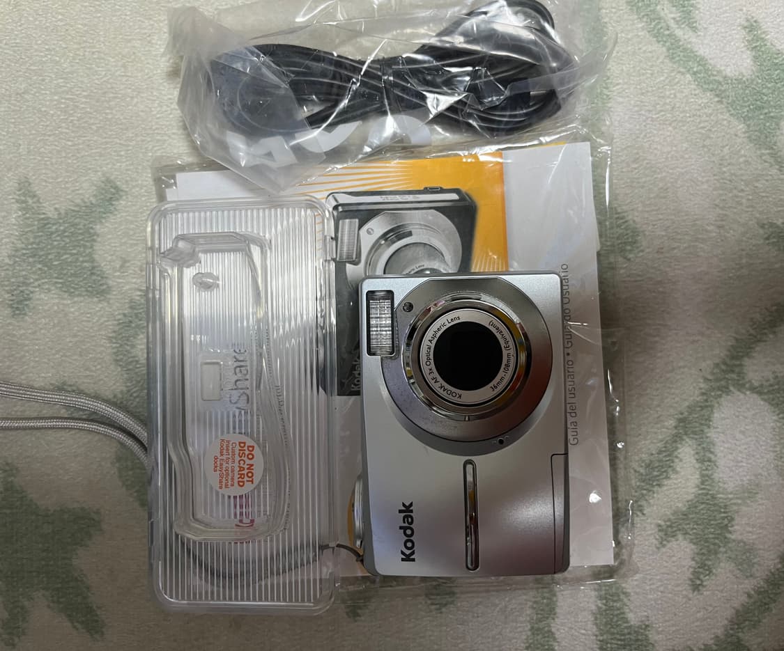 코닥 c913 뽀얀 실버 빈티지 디카 카메라 상품이미지5