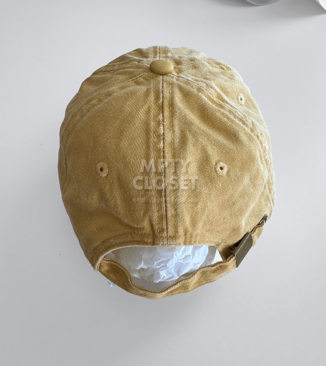 Alex Eagle 워시드 코튼 볼캡 머스터드 옐로우 상품이미지4