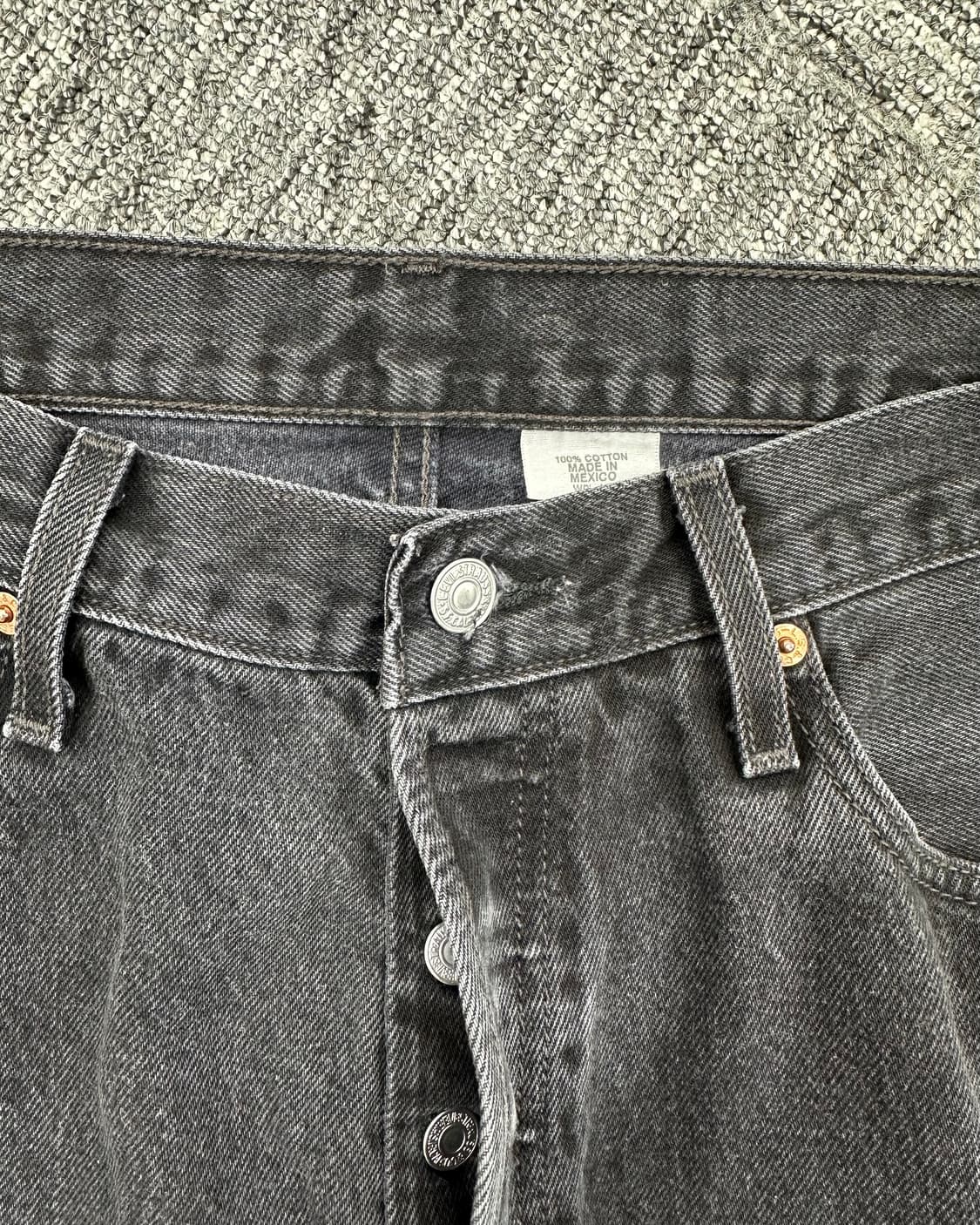 (허단44)00'S 리바이스 501 워싱블랙-M1106 상품이미지3