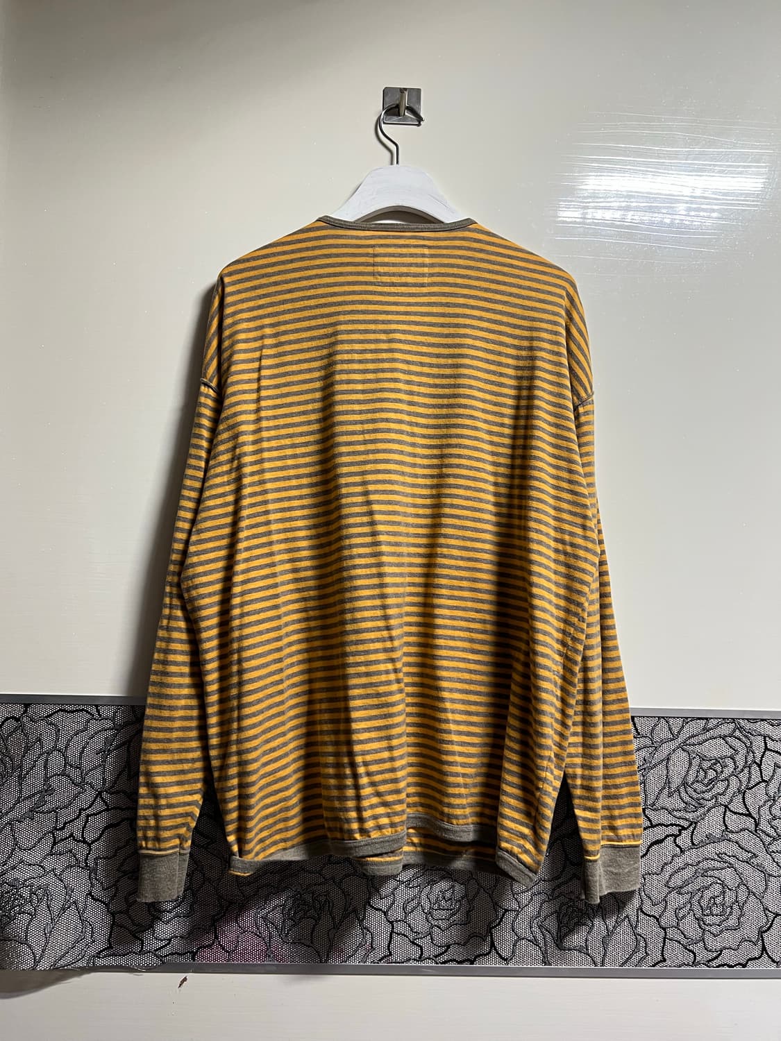 빈티지 90s Dezert 데저트 스트라이프 헨리넥 티셔츠 상품이미지7