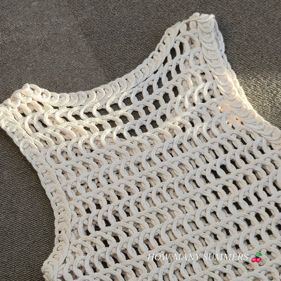 Wcloset 아이보리 니트 슬리브리스 상품이미지6