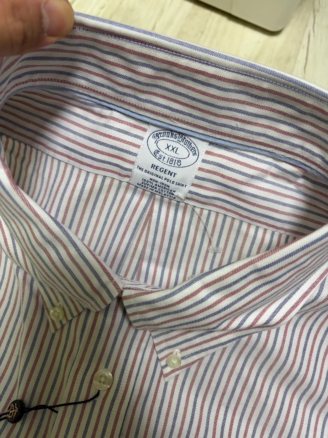 [XXL] 브룩스 브라더스 스트라이프 셔츠 새상품 상품이미지2