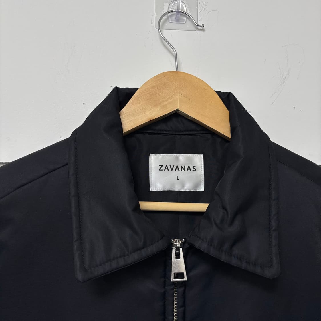 자바나스 블랙 나일론 카라 점퍼 상품이미지3