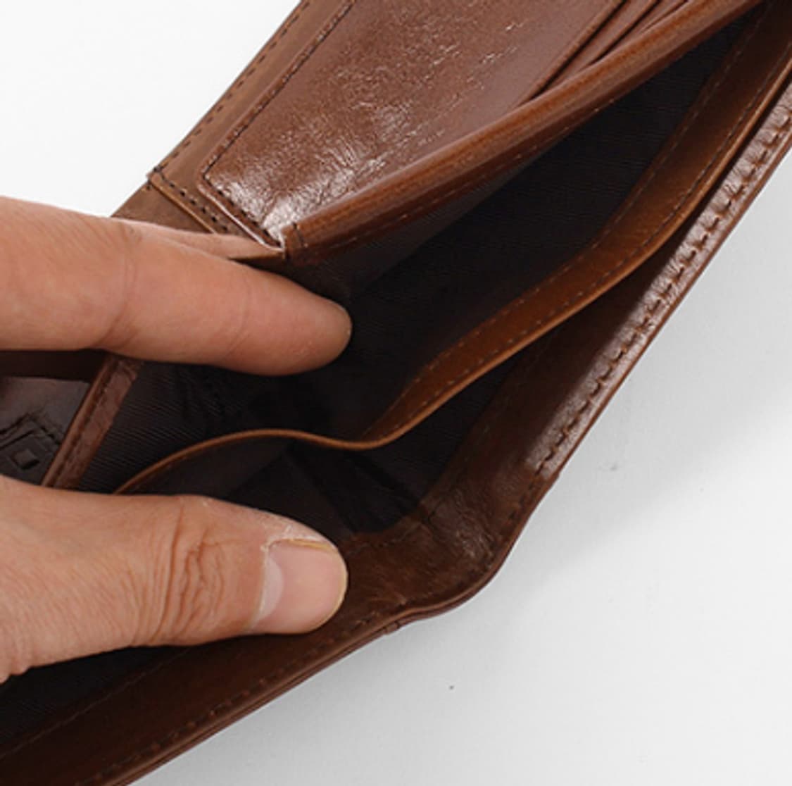 클래식 고급 남성 소가죽 반지갑 판매 상품이미지5